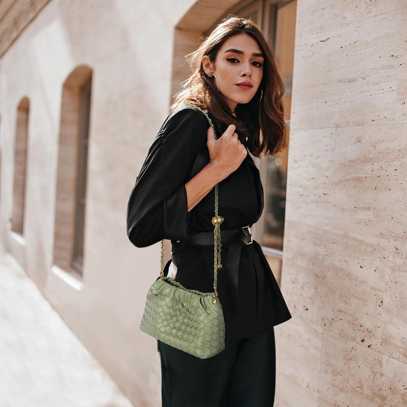 BOTT LUXE WOVEN CROSSBODY BAG