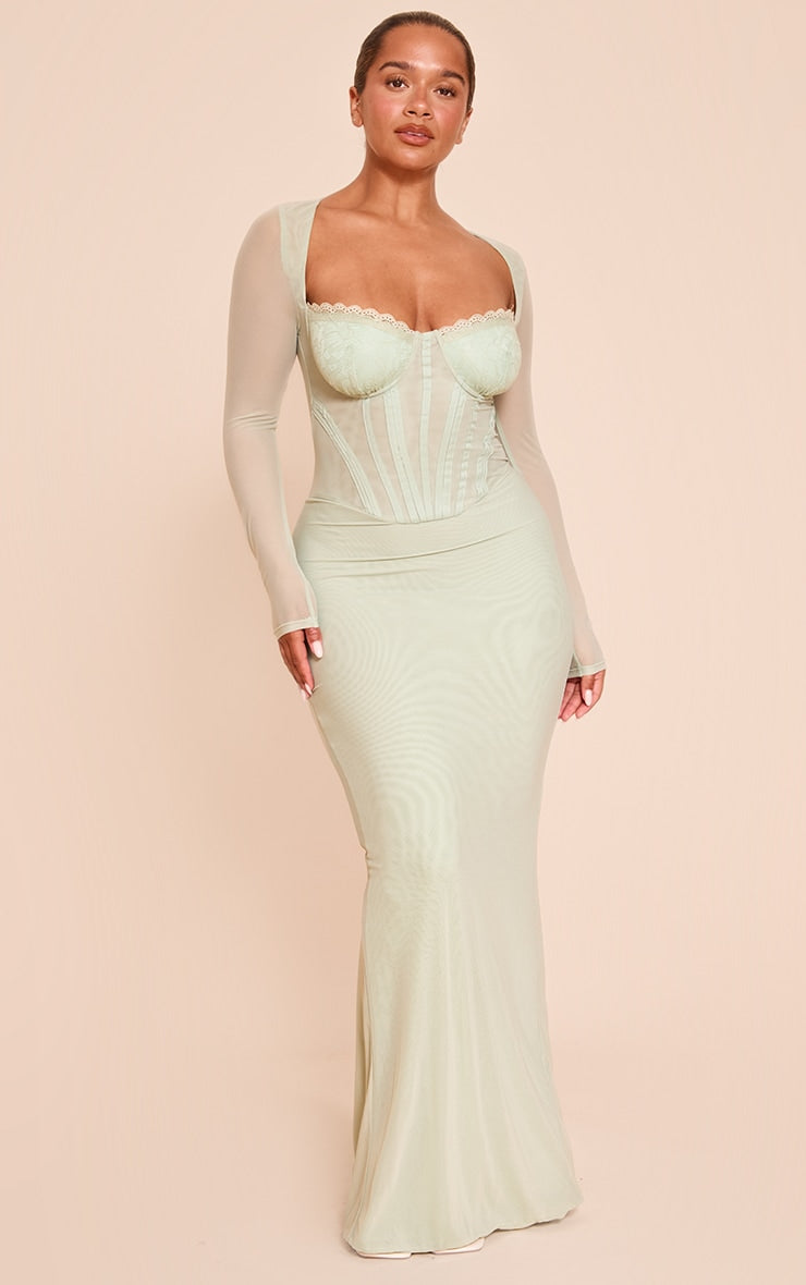 https://cdn-img.prettylittlething.com/9/e/3/0/9e302f1b97914d9321a148b222b043a7023085a6_CNM3721_1_shape_sage_mesh_lace_insert_corseted_maxi_dress.jpg