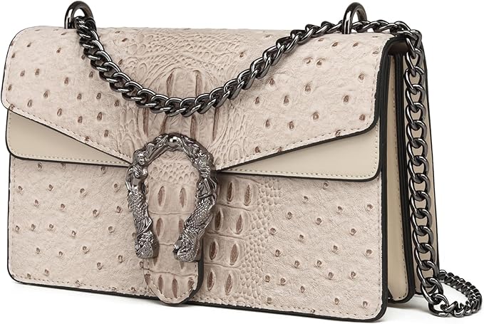 SNAKE PRINT CROSSBODY BAG